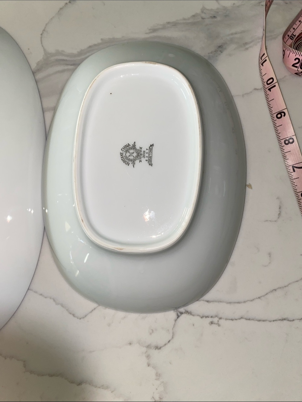 Noritake China Bowl and Platter with Silver Rim - Picture 9 of 11